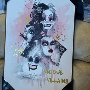 Disney Enchanting Villains Art Piece
